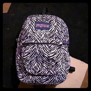 Jansport zebra backpack